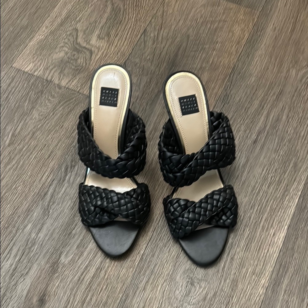 Bottega Veneta Black Woven Mules Bottega Veneta Black Woven Mules